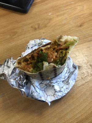 Buff chick wrap #Veganuary at Troy's Fresh Kitchen & Juice Bar in Londonderry