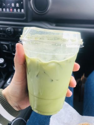 Matcha latte with oat milk   at Troy's Fresh Kitchen & Juice Bar in Londonderry