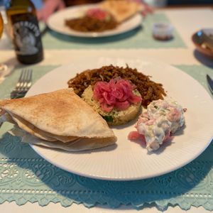 Gyros of tempeh  at Konijnenvoer in Arnhem