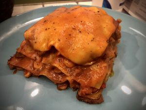 Best thing we tried: Lasagna  at Bayt Sara in Amman