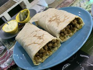 Vegan shawarma   at Bayt Sara in Amman