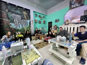 Inside  at Bayt Sara in Amman