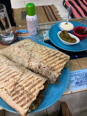 Vegan shawarma at Bayt Sara in Amman