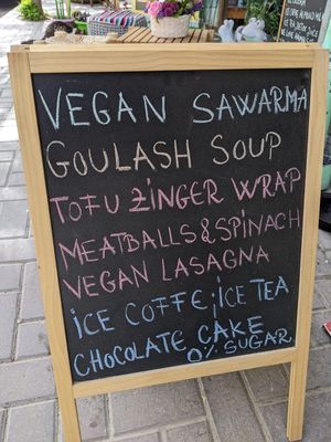 Some of the menu on offer, you will be spoilt for choice in a country of falafel and hummus! at Bayt Sara in Amman