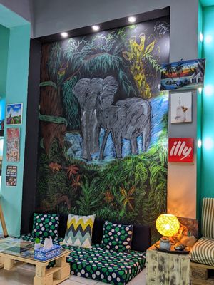 Wall Mural at Bayt Sara in Amman