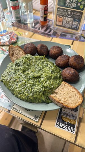 Spinach and meatballs  at Bayt Sara in Amman