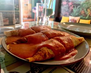 Romanian crepes. at Bayt Sara in Amman