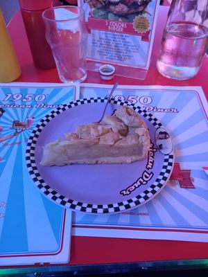 Apple pie at 1950 American Diner in Florence