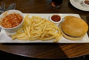 Vegan BBQ Burger at Morfa Rhuddlan Table Table in Rhyl