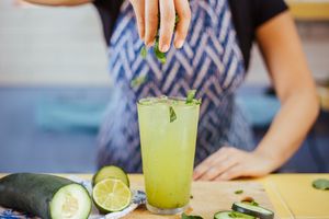 Un mojito natural y sin alcohol para refrescar tu día!  at Agua Ki' in Playa Del Carmen