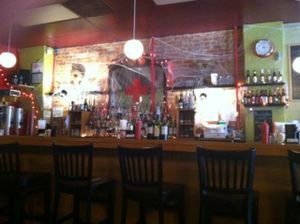 The bar in the Remedy Diner around Halloween time. at The Remedy Diner in Raleigh