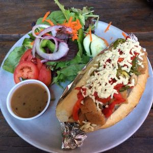 Special: soy chicken philly cheesesteak at The Remedy Diner in Raleigh