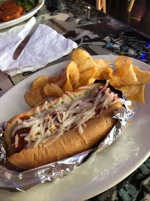 Vegan meatball sub at The Remedy Diner in Raleigh