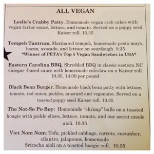 menu 1 at The Remedy Diner in Raleigh