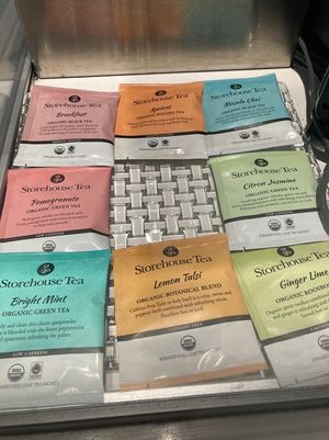 Tea offerings  at Provenance Cafe in Cleveland