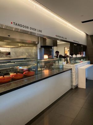 Hot entree station  at Provenance Cafe in Cleveland