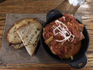 Vegan lasagna  at Garage Kitchen + Bar in San Diego