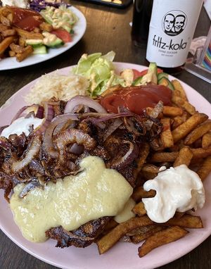 Veganer Steakteller  at Vleischerei in Leipzig