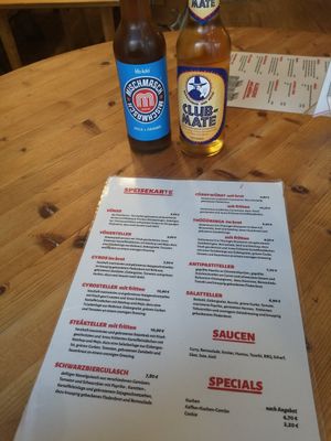 Speisekarte (nur die erste Seite) at Vleischerei in Leipzig