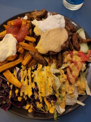 Gyros Teller at Vleischerei in Leipzig