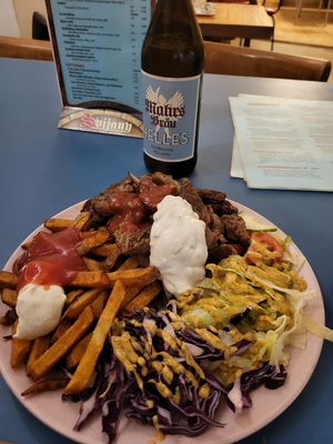 Gyros-Teller at Vleischerei in Leipzig