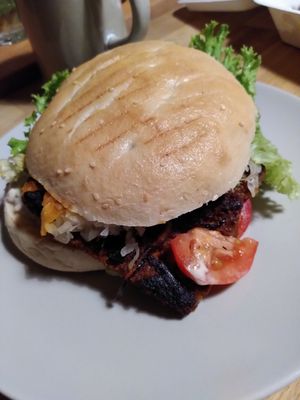 Steak Burger at Vleischerei in Leipzig