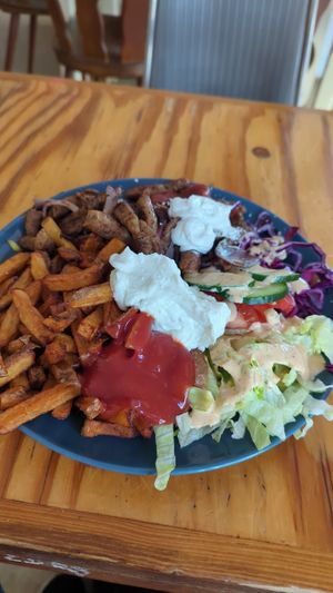 Gyros teller at Vleischerei in Leipzig