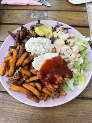 Gyros Teller  at Vleischerei in Leipzig