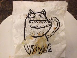 Vegan döner. Adorable at Vleischerei in Leipzig