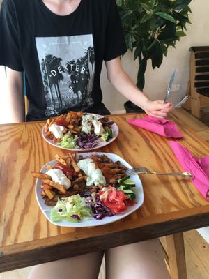 Gyrosteller at Vleischerei in Leipzig