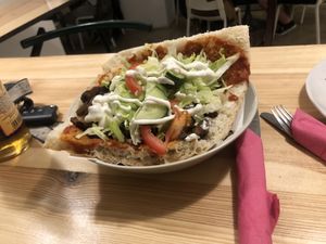 Gyros im Brot  at Vleischerei in Leipzig