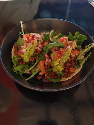 Spiced tacos - vegan at Mad Apple in Launceston