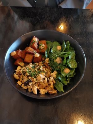 Scramble tofu at Mad Apple in Launceston