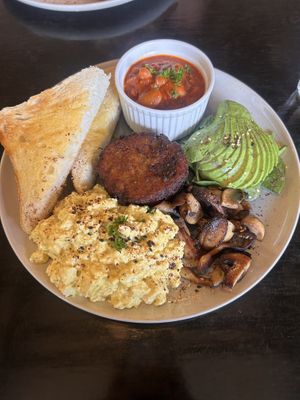 Vegan big breakfast   at Mad Apple in Launceston