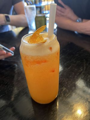 Orange and ginger juicee  at Mad Apple in Launceston