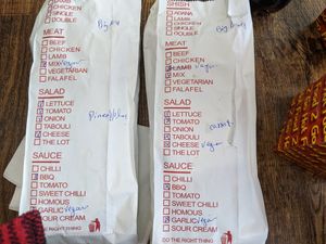 Offers vegan mixed, chicken or lamb. No surcharge for vegan cheese at Taksim Kebab and Pizza in Eight Mile Plains