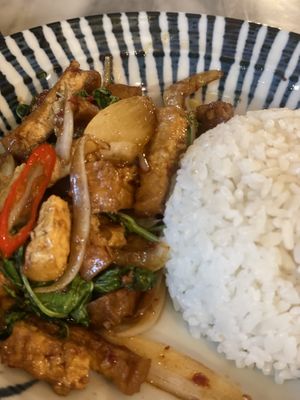 Tofu Krapao Rice   at Kung Thale in Seoul