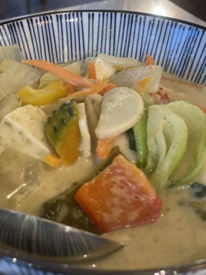 Green curry   at Kung Thale in Seoul