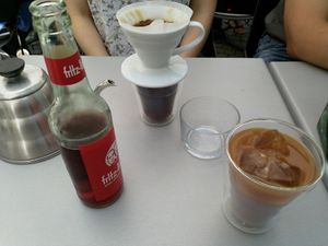 Unsere Getränke, Self Brew Coffee, Fritz Limo und Iced Latte mit Reismilch. at OMW! Das kleine Café in Ulm