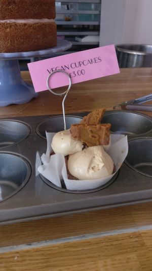 Vegan biscoff cupcake. at 101 Bakery in Edinburgh