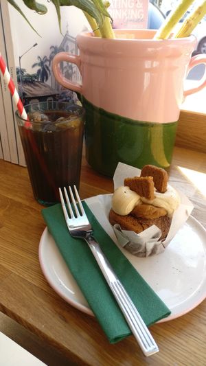 Iced coffee too at 101 Bakery in Edinburgh