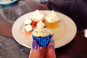 Mini gluten free vegan cupcakes  at Sunflour  in Orlando