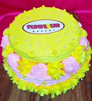 Custom made cake  at Sunflour  in Orlando