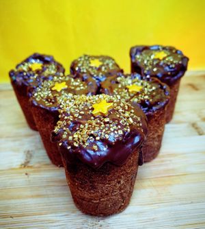 Cookie shot glass - chocolate chip cookie, coated with chocolate, nuts, chocolate cake, and chocolate mousse.... there’s a slight possibility there’s not enough of chocolate  at Sunflour  in Orlando