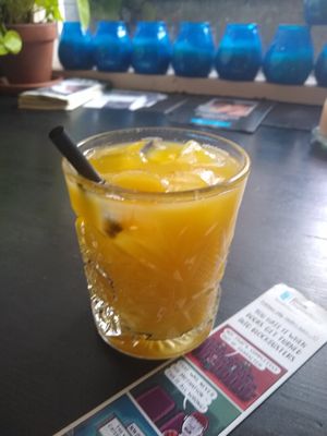 Organic orange juice at Kalaset in Copenhagen