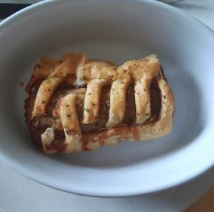 Vegan sausage roll at Skinny Batch Bakery in Lusk