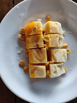 Vegan Banana, coconut and jackfruit ice cream, not on the menu, very delicious! at Tin Tin Pizzas in Phu Quoc