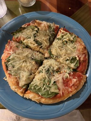 Spinach and garlic  at Angelina's in Seaside