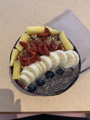 dragon smoothie bowl at Little Palm in Fort Myers Beach