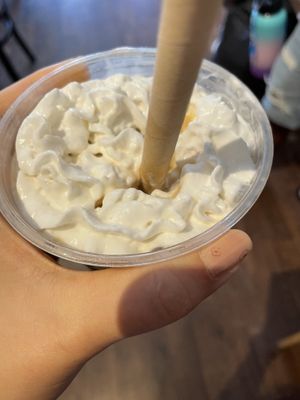 Lavender frappe  at Little Palm in Fort Myers Beach